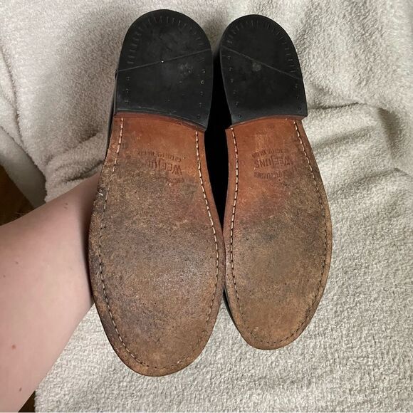 VTG Bass Weejuns Men's Loafer Size 10EE Burgundy Kiltie Tassel Dress Shoe‎ - Picture 7 of 7